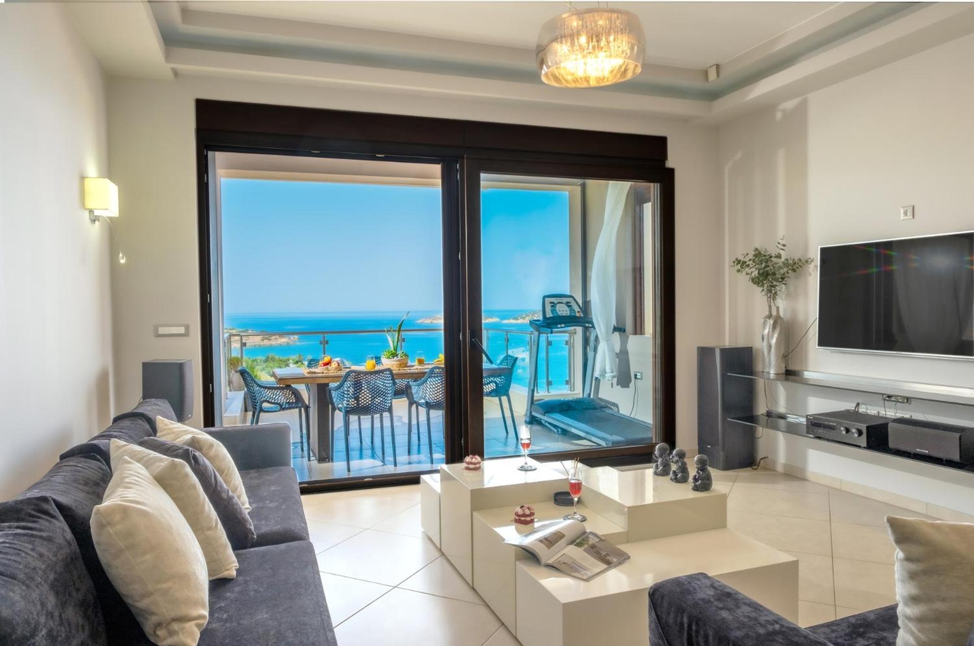 Thea Panoramic Sea View Appartement Agios Nikolaos Buitenkant foto