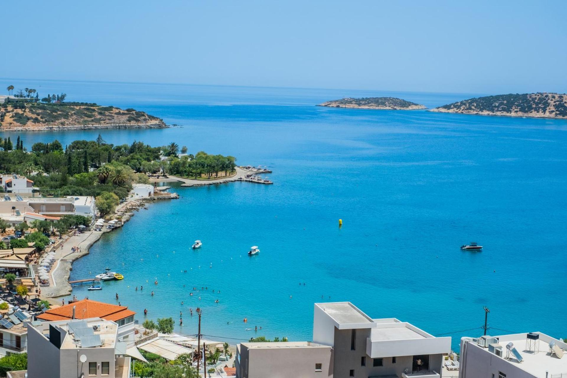 Thea Panoramic Sea View Appartement Agios Nikolaos Buitenkant foto
