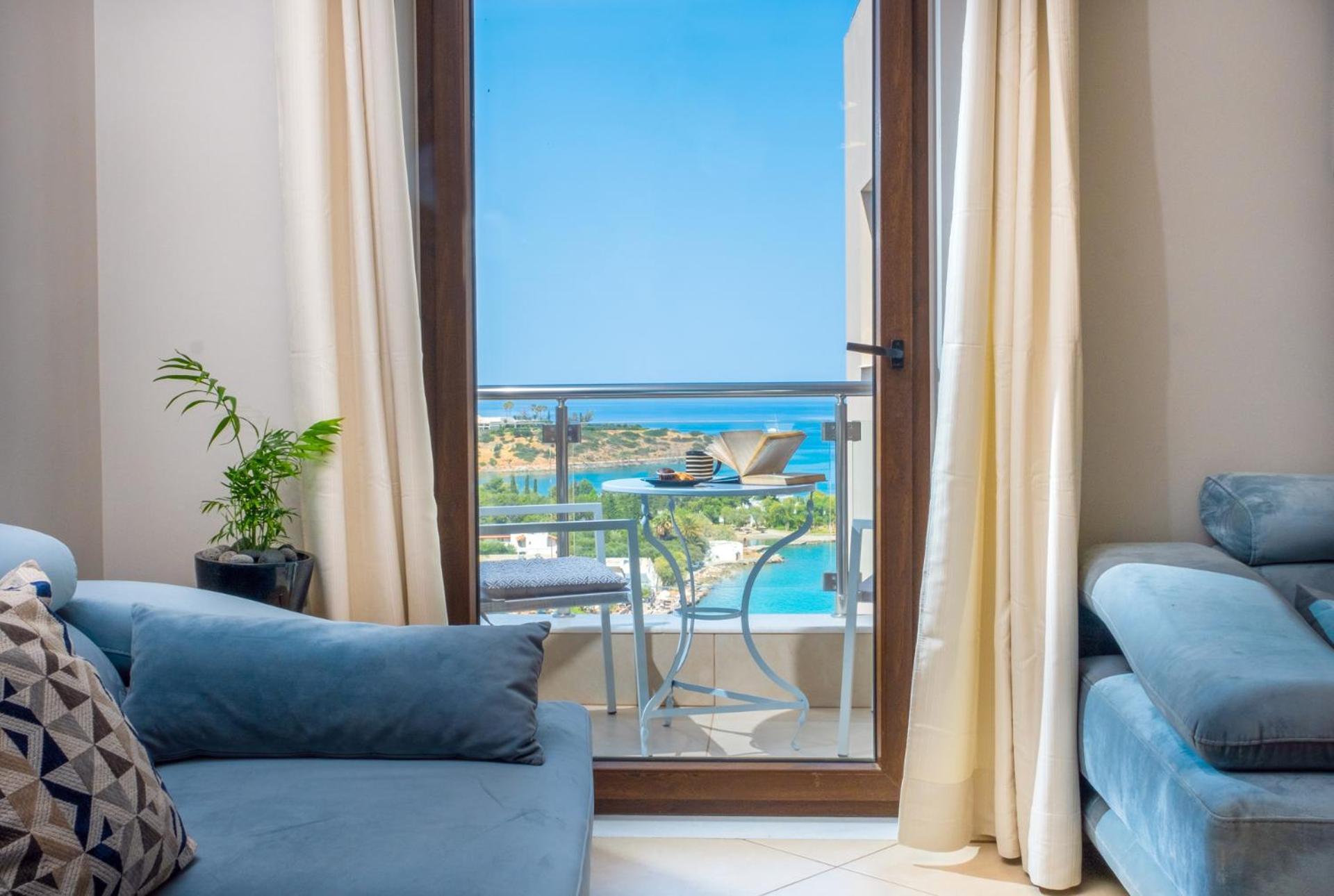 Thea Panoramic Sea View Appartement Agios Nikolaos Buitenkant foto