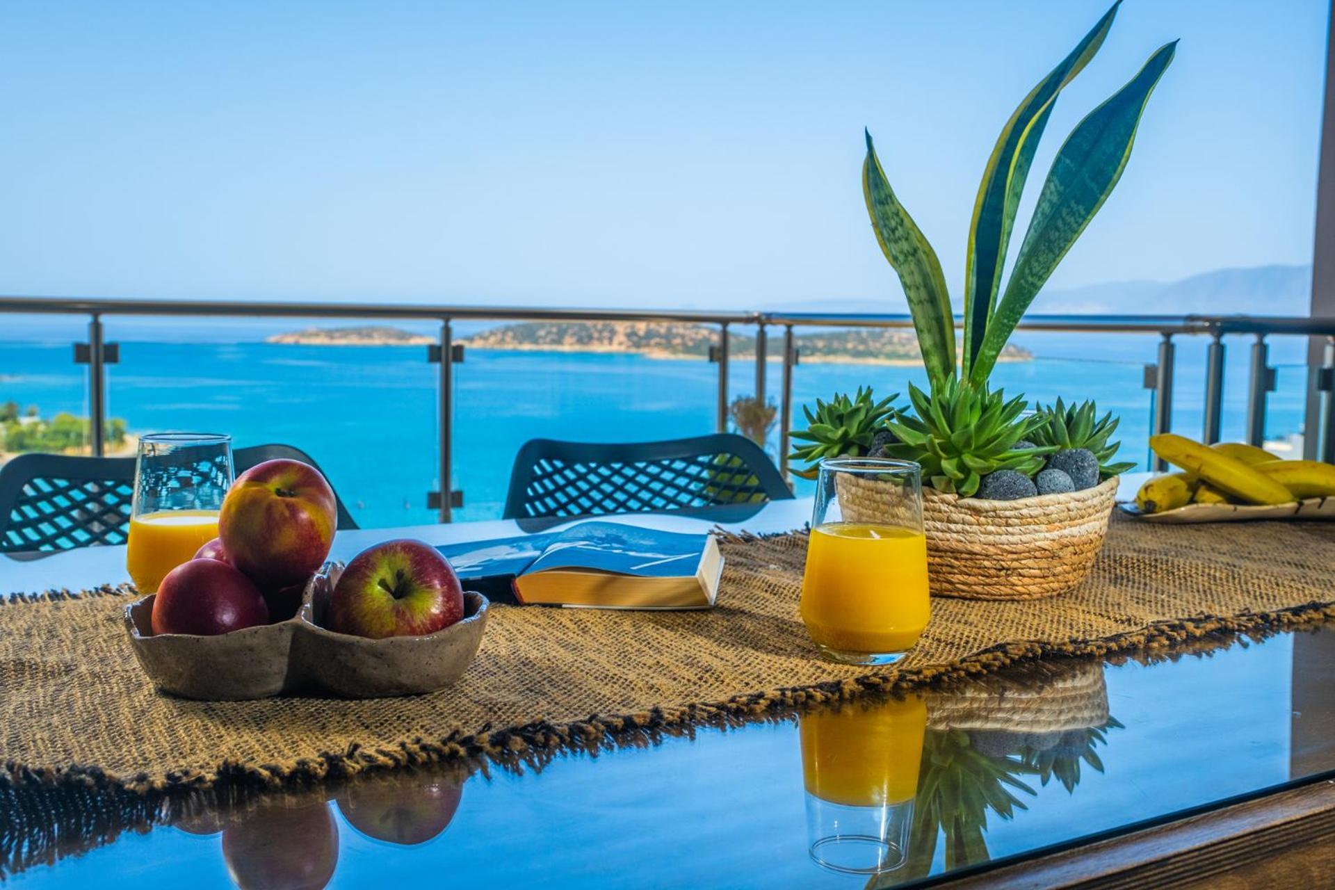 Thea Panoramic Sea View Appartement Agios Nikolaos Buitenkant foto